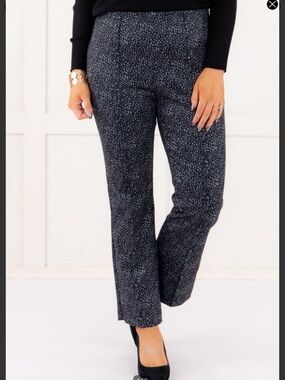 Tribal Black & Gray Speckled Ankle Pants